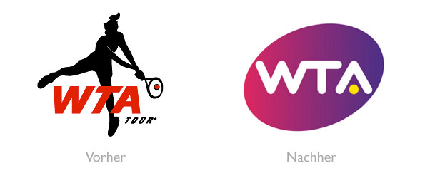 WTA Logo vorher und nachher WTA Logo vorher und nachher