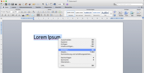 Open Type Features